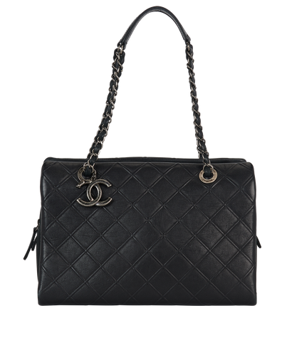 Quilted Zip Tote, front view